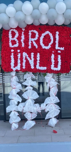 KARE ÖZEL VİP KARANFİLLİ ÇELENK