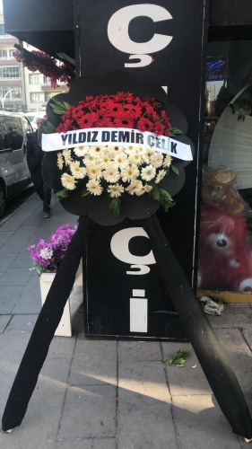 CENAZE ÇELENGİ KIRMIZI BEYAZ CANLI