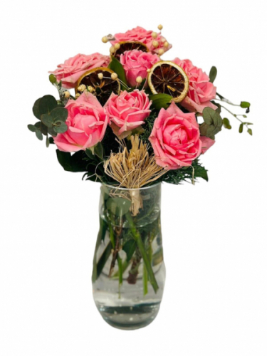 Vazoda Pembe Güller